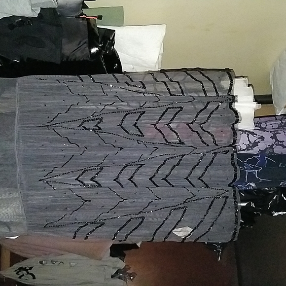 Free People sheer beaded dress Sz Sm - Picture 9 of 9